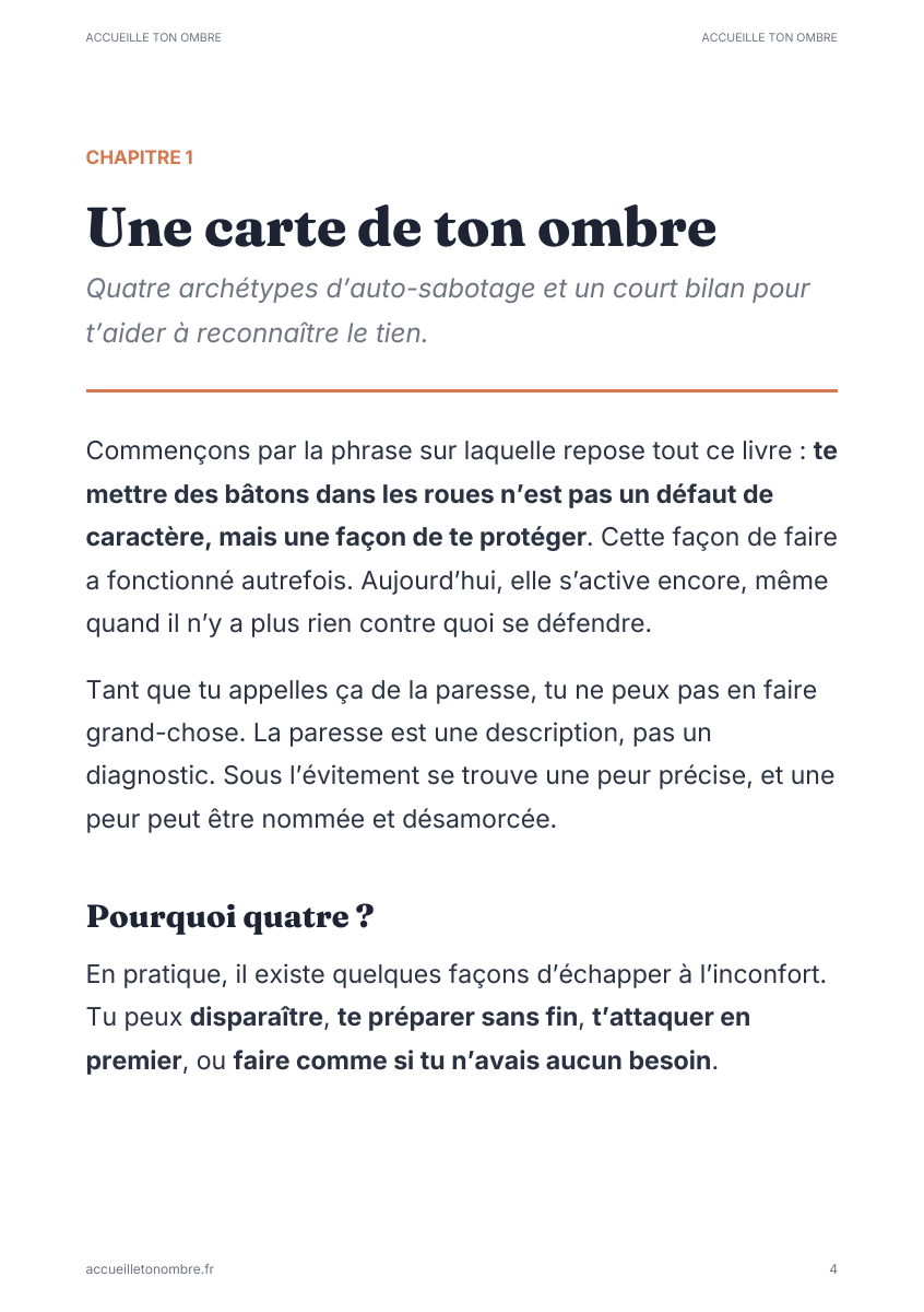 Une page du livre : Le Test des Archétypes